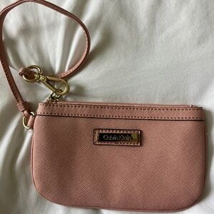 Calvin Klein pink wristlet (small)